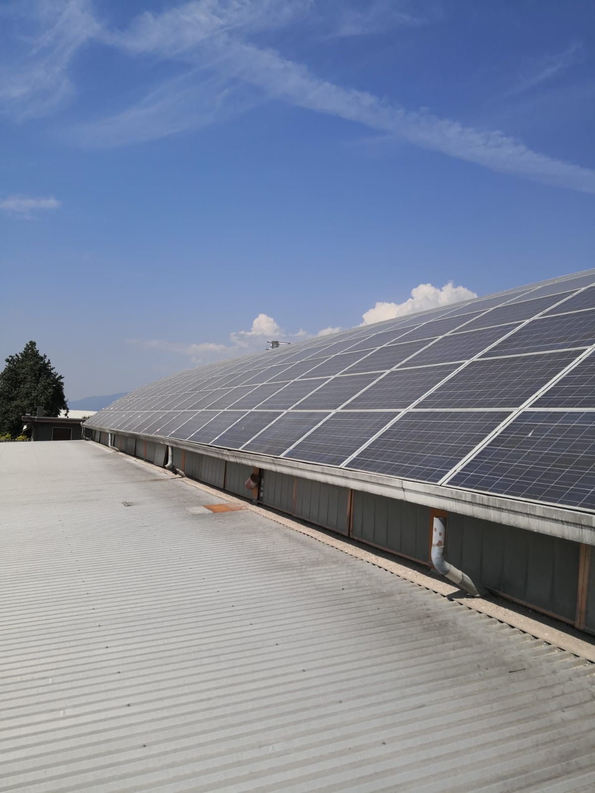 impianto installato su copertura consorzi agrari
